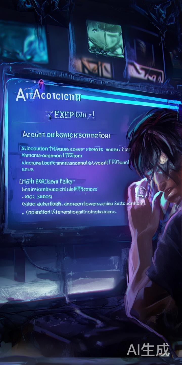 账户登录出现异常
登录信息错误、账户被封禁或出现